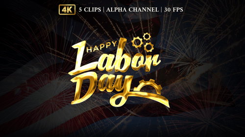 Labor Day Text Animation Pack