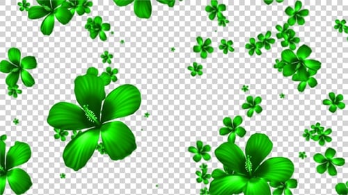 Green Flower Falling Alpha V6