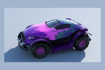 Visualização: Conceito estilizado de Monster Truck