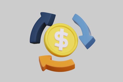 Preview: Financial cycle with dollar coin