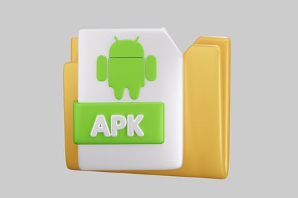 Preview: Android app icon with APK text