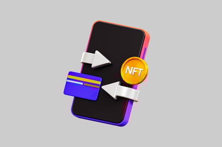Preview: Nft smartphone payment concept art