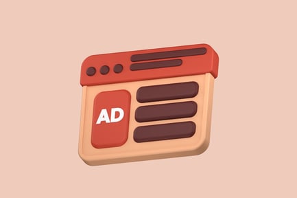 Preview: Website Ads 3D Illustration