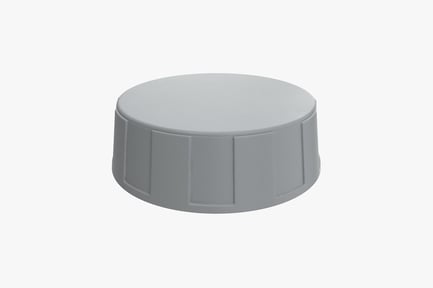 Preview: Control Knob - Circular Grip, Gray Plastic