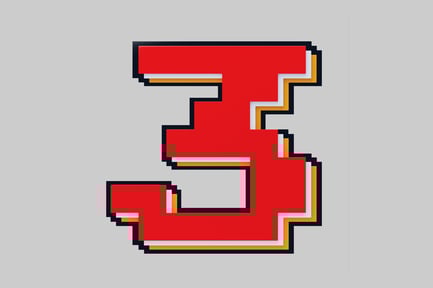 Preview: Pixelated graph j asset