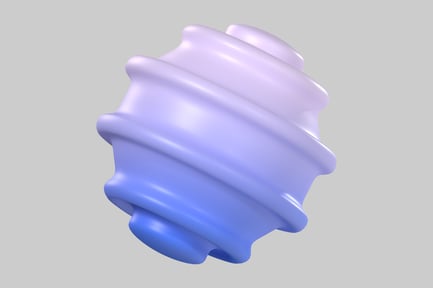 Preview: Abstract three-dimensional object with purple and blue hues