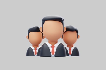 Preview: Abstract business figures group