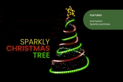 Aperçu: Sapin de Noël scintillant