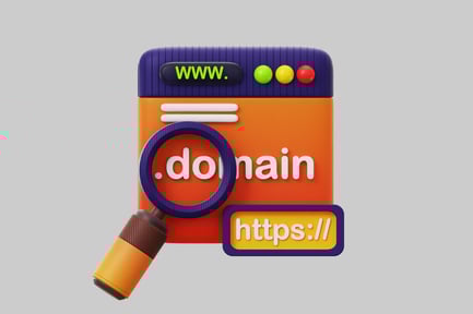 Preview: Domain search and website interface