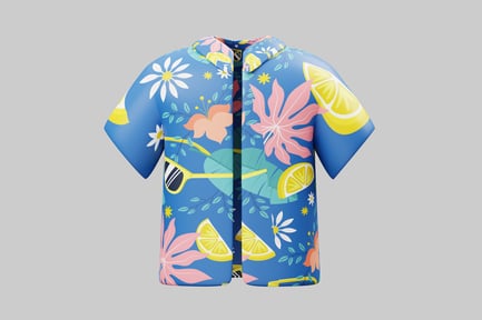 Visualização: Camiseta de acampamento de aventura tropical