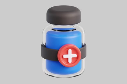 Preview: Vaccine vial with medical cross