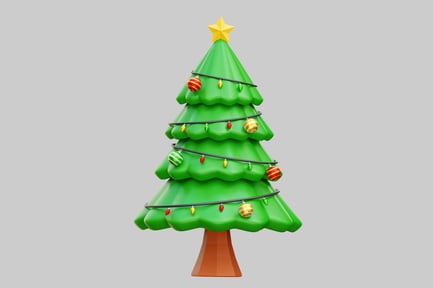 Preview: Christmas Tree With Ornaments