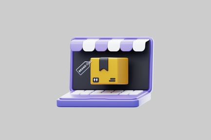Preview: Online shopping laptop box asset