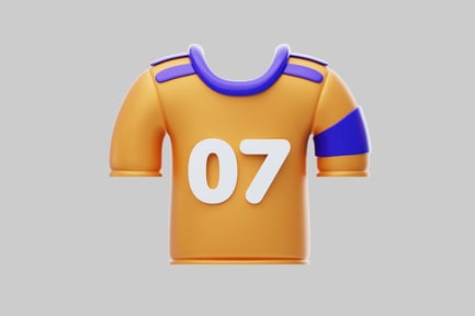 Preview: Branded jersey mockup with number