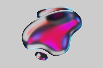 Preview: Iridescent abstract form