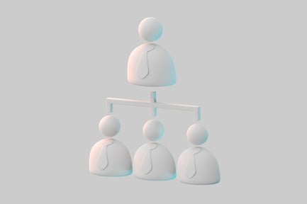 Preview: Hierarchical organization chart illustration