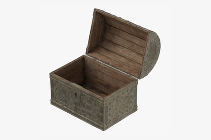 Preview: Ornate Medieval Wooden Chest