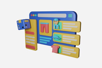 Preview: Ecommerce Website 3D Illustration