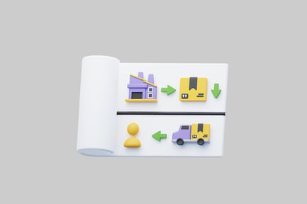 Preview: Abstract flowchart transportation scroll