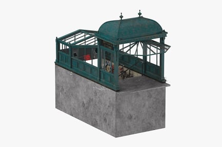Preview: Wrecked Subway Entrance: Uptown Line