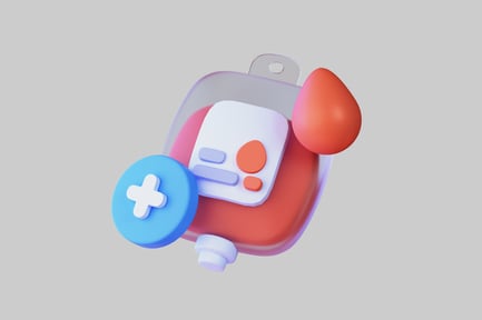 Preview: Cartoonish blood bag donation asset