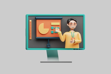 Preview: Presentation character on monitor