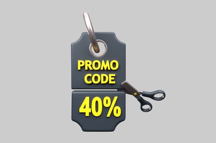 Preview: Coupon tag with scissors cut