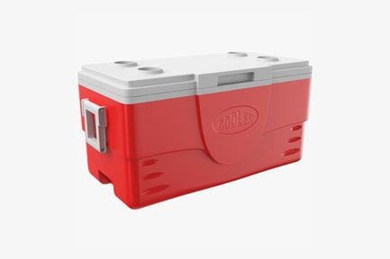 Preview: Red Portable Ice Chest Cooler