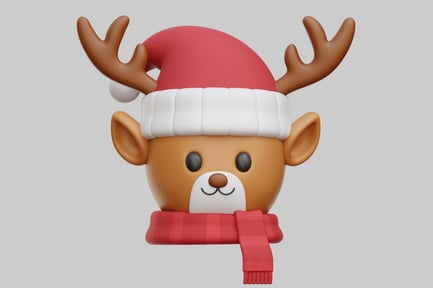 Preview: Festive Reindeer Celebrates Christmas