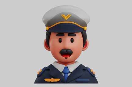 Preview: Pilot cartoon style character