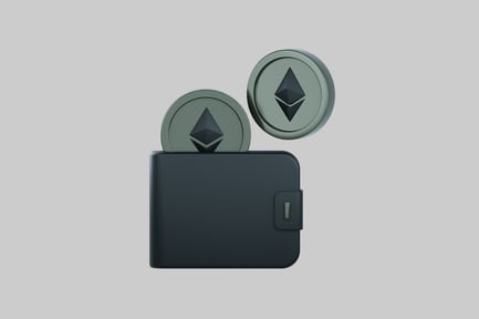 Preview: Digital wallet and cryptocurrency coins