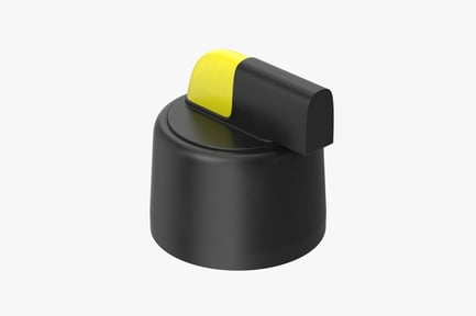 Preview: Toggle Switch Button - Black and Yellow