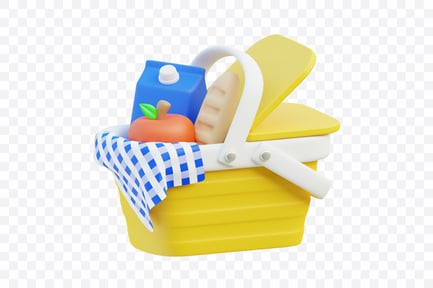 Aperçu: Panier de pique-nique avec couverture