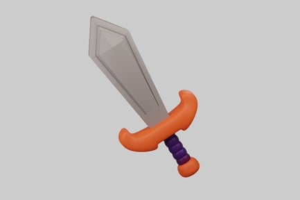 Preview: Cartoonish low poly sword