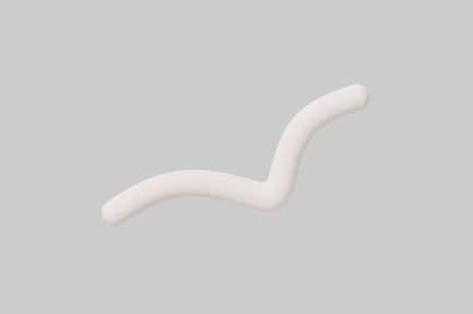 White Curved Object on