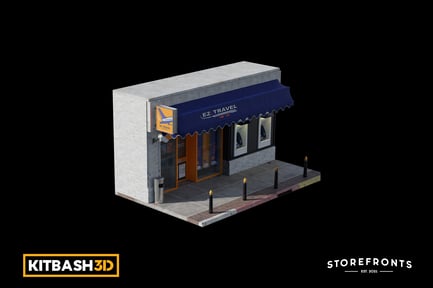 Preview: Kitbash: Storefronts - EZ Travel Agency