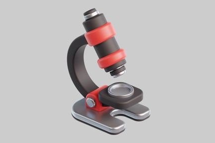 Preview: Cartoon microscope black and red