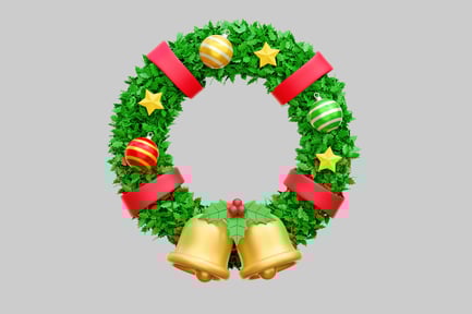Christmas Wreath With Ornaments